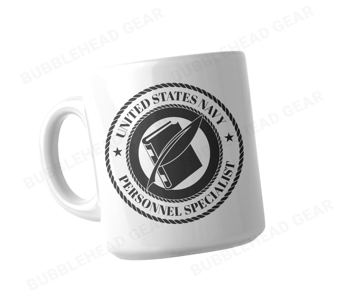 Navy Rating Logo Customizable Coffee Mug, 11 oz