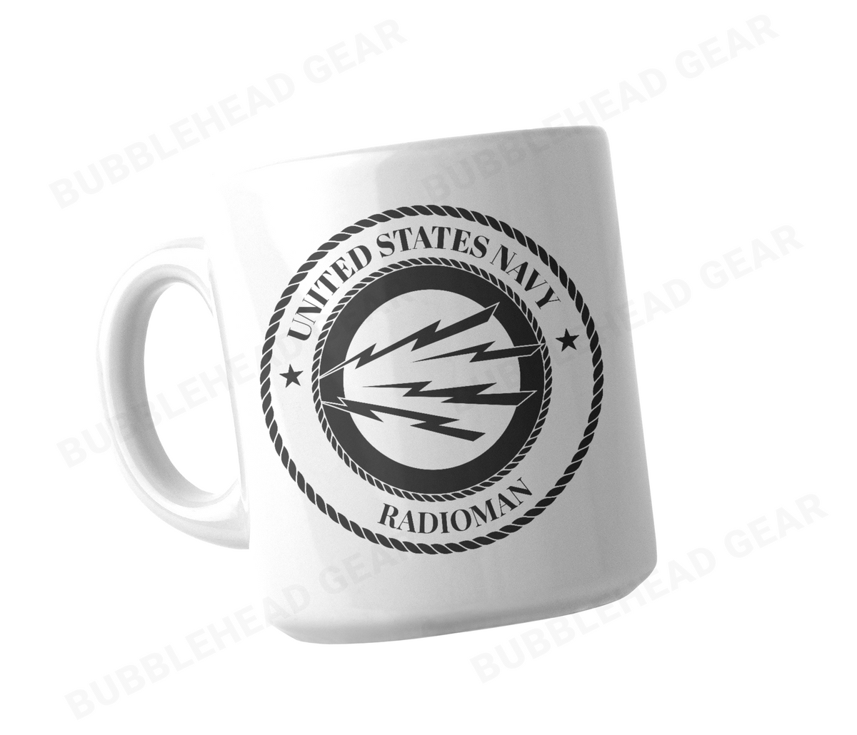 Navy Rating Logo Customizable Coffee Mug, 11 oz