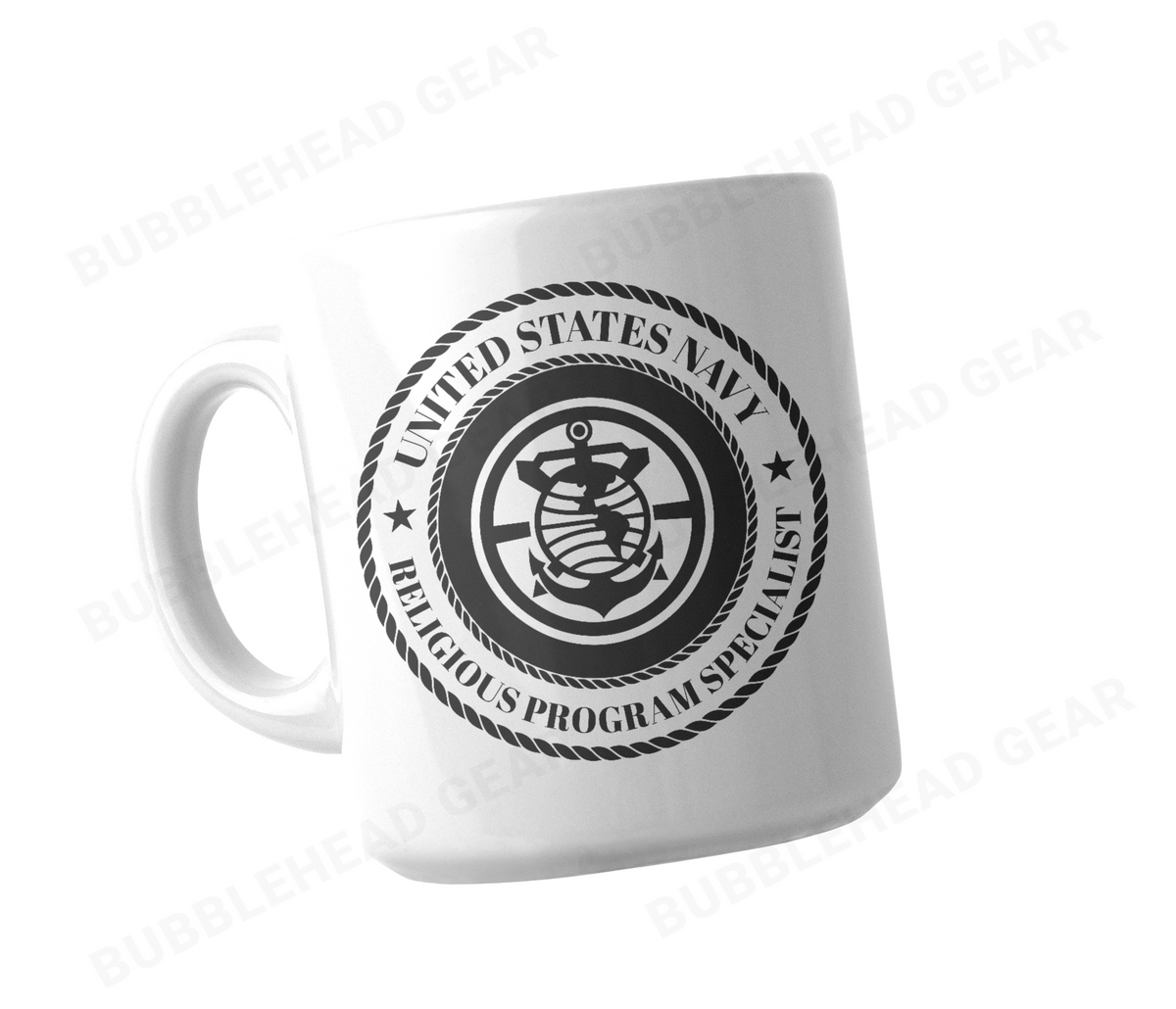 Navy Rating Logo Customizable Coffee Mug, 11 oz