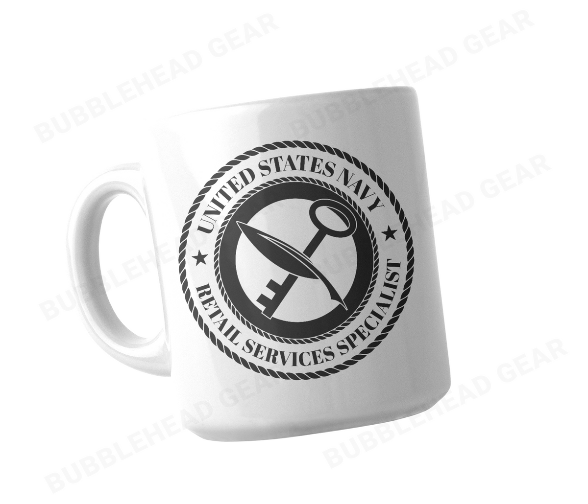 Navy Rating Logo Customizable Coffee Mug, 11 oz