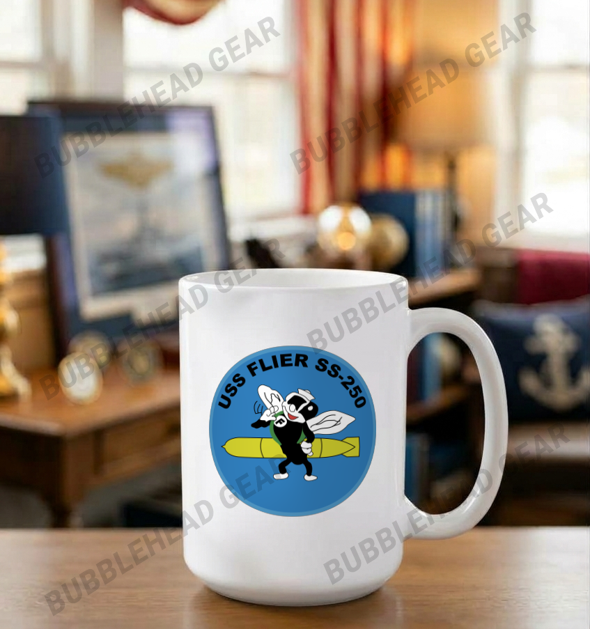 USS Flier SS-250 - 15 oz. Coffee Mug