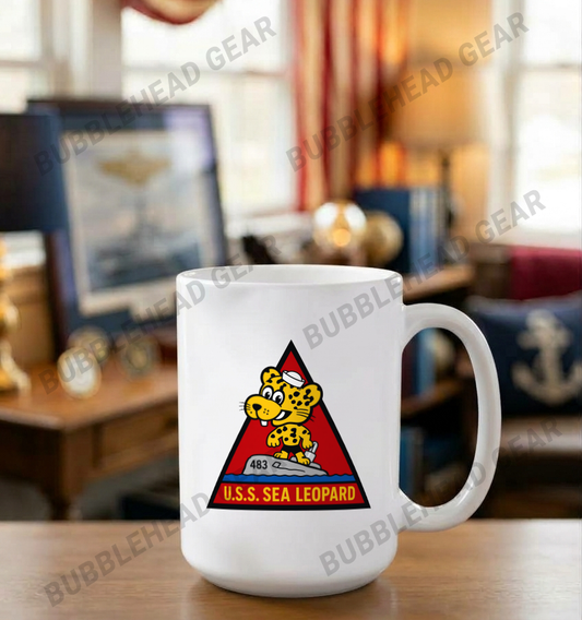 USS Sea Leopard SS-483 - 15 oz. Coffee Mug