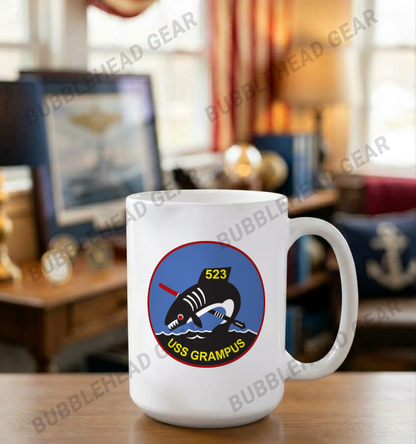 USS Grampus SS-523 - 15 oz. Coffee Mug