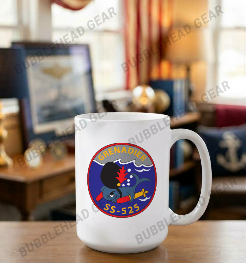 USS Grenadier SS-525 - 15 oz. Coffee Mug