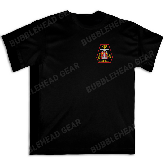 USS Georgia SSBN-729 Heavy Cotton Crewneck T-Shirt
