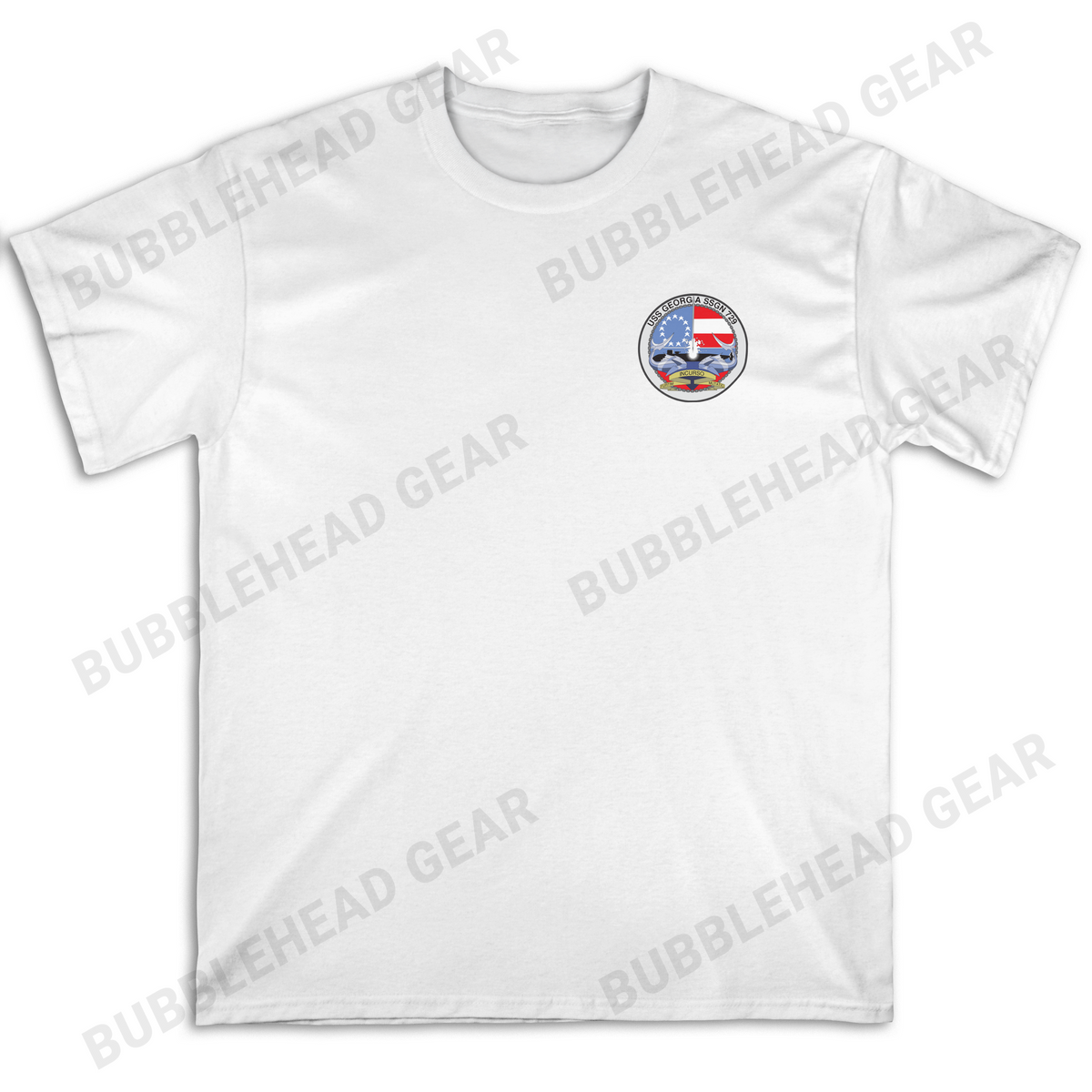 Ohio Class SSGN Heavy Cotton Crewneck T-Shirt
