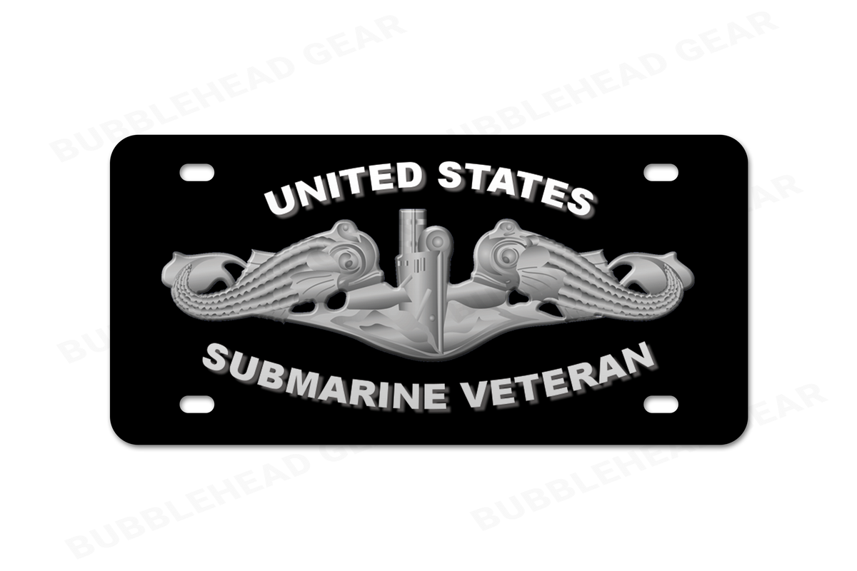 Submarine Dolphin Vanity License Plate Tag – Aluminum 12" x 6"
