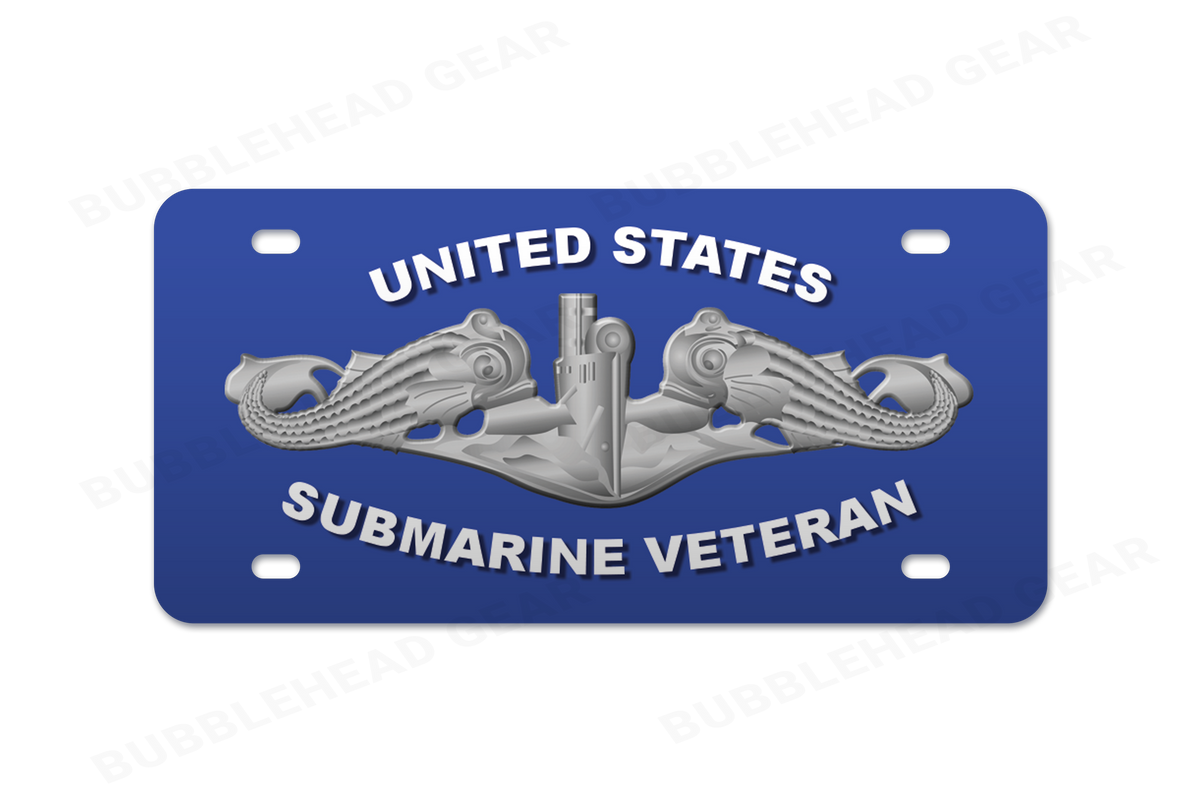 Submarine Dolphin Vanity License Plate Tag – Aluminum 12" x 6"