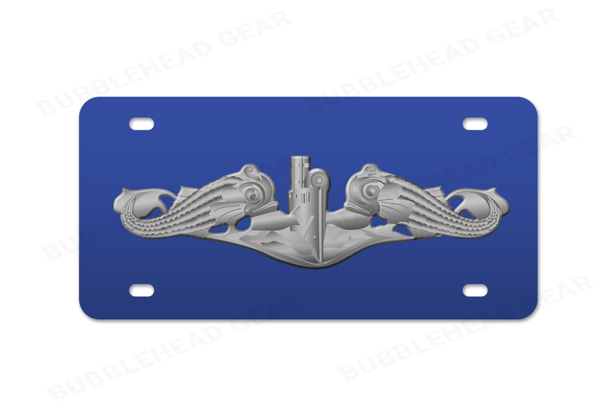 Submarine Dolphin Vanity License Plate Tag – Aluminum 12" x 6"
