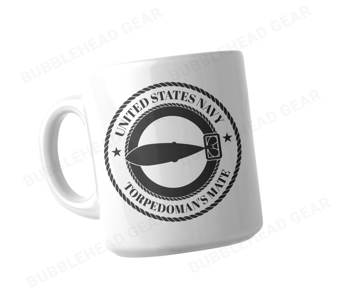 Navy Rating Logo Customizable Coffee Mug, 11 oz