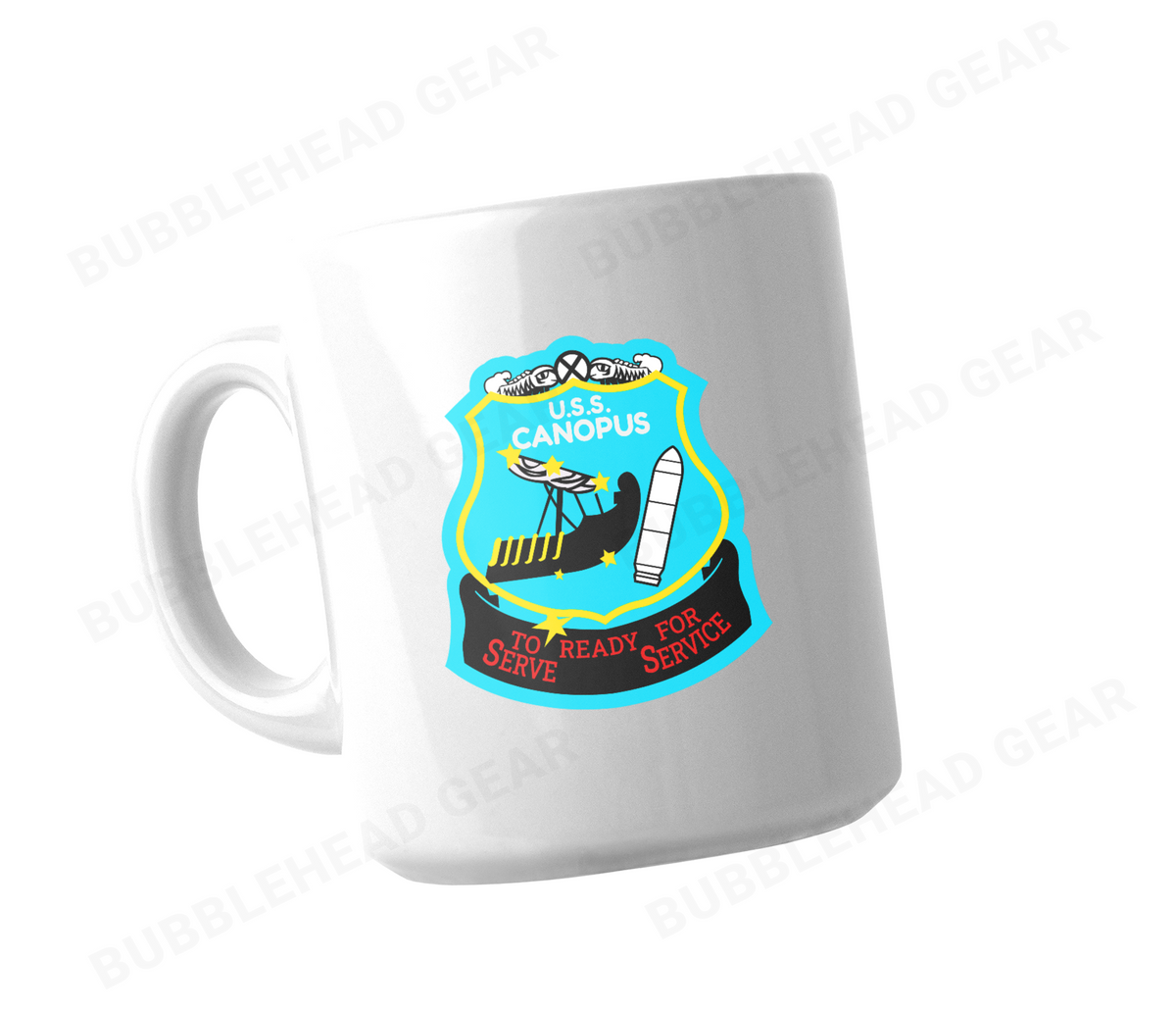 Personalized Submarine Tender Ceramic Coffee Mug, 11 oz