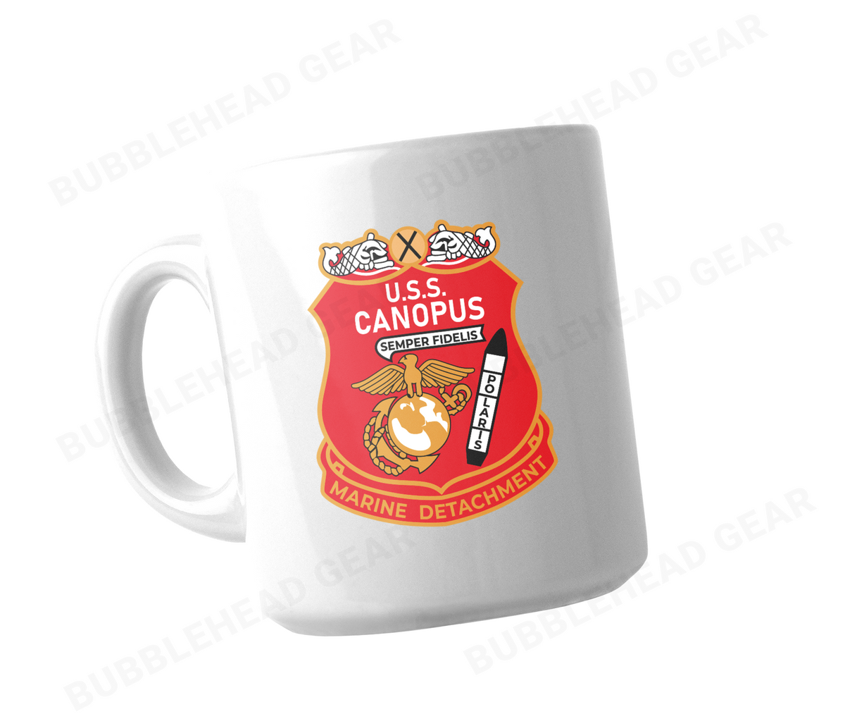 Personalized Submarine Tender Ceramic Coffee Mug, 11 oz