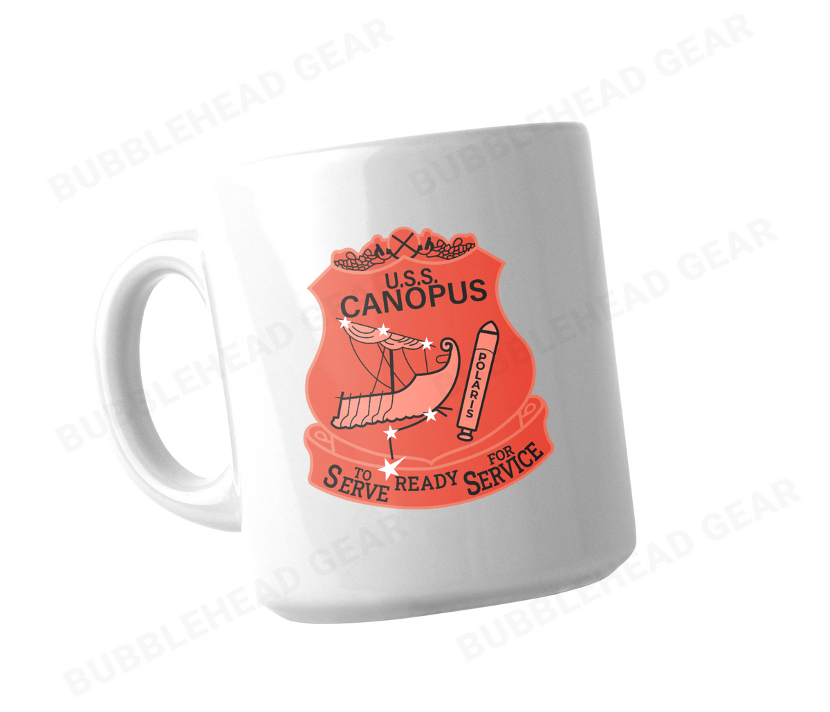 Personalized Submarine Tender Ceramic Coffee Mug, 11 oz
