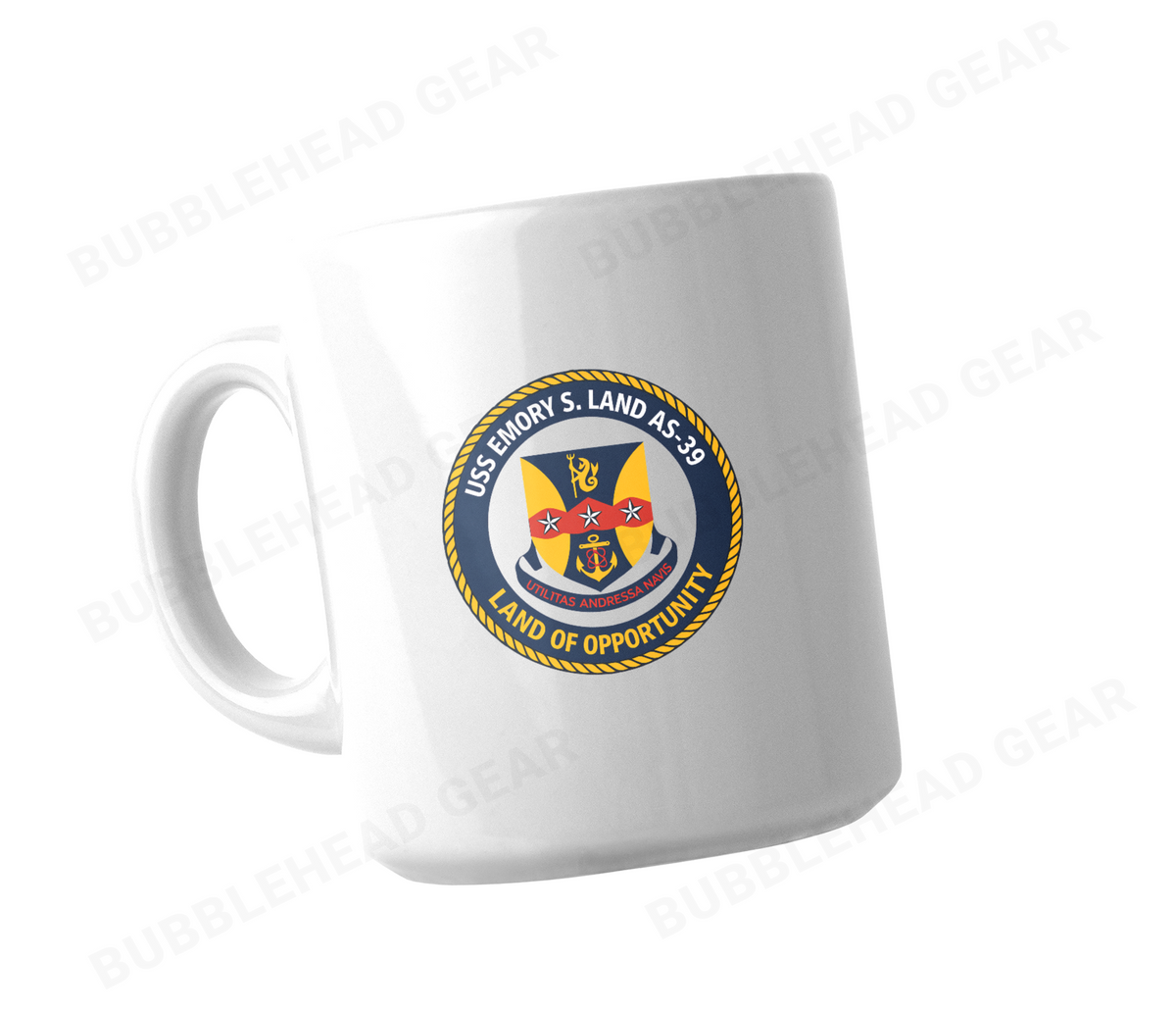 Personalized Submarine Tender Ceramic Coffee Mug, 11 oz