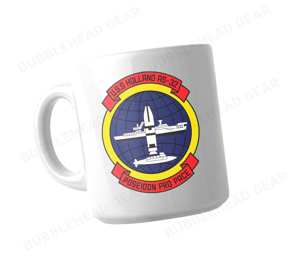 Personalized Submarine Tender Ceramic Coffee Mug, 11 oz