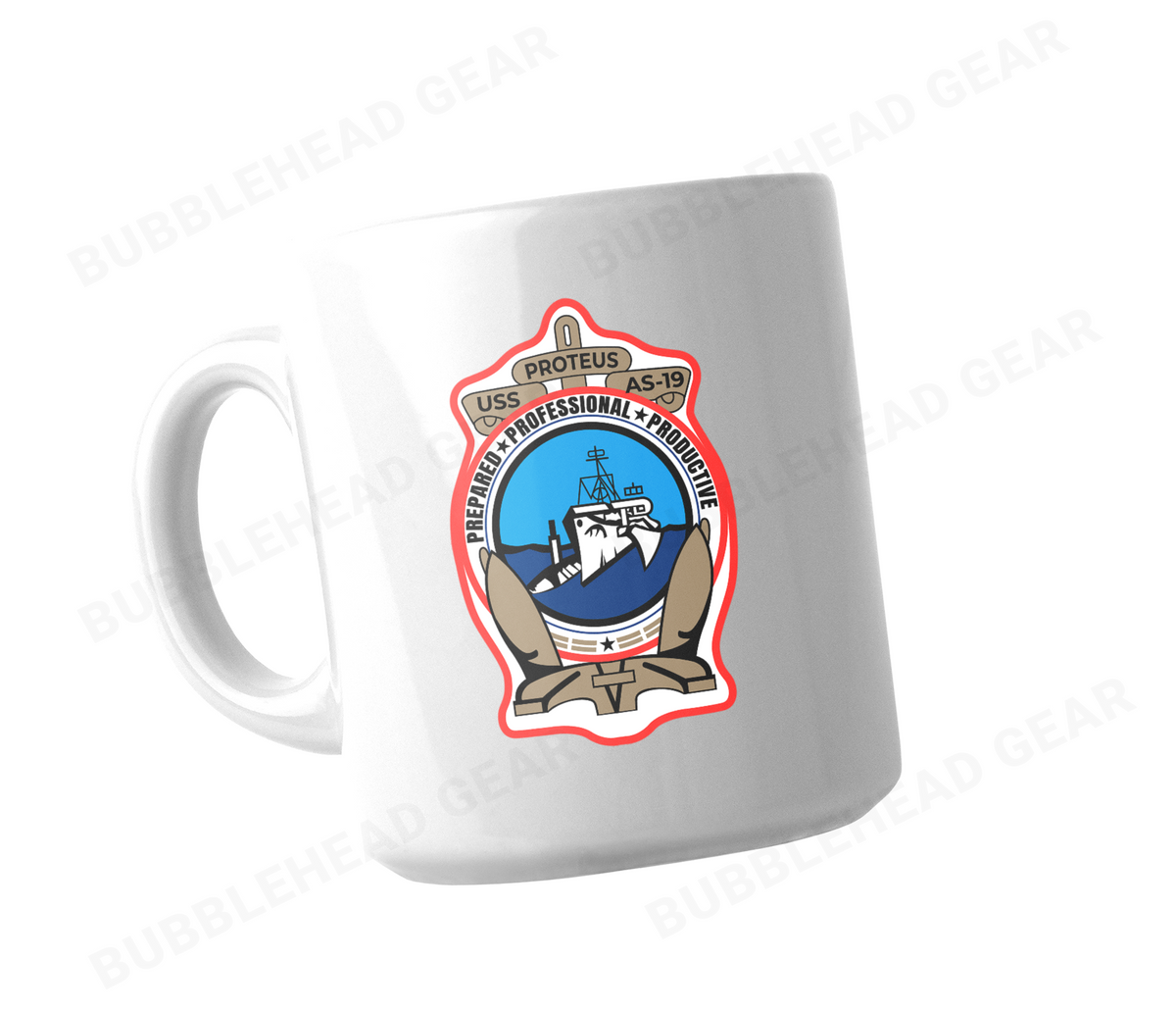 Personalized Submarine Tender Ceramic Coffee Mug, 11 oz