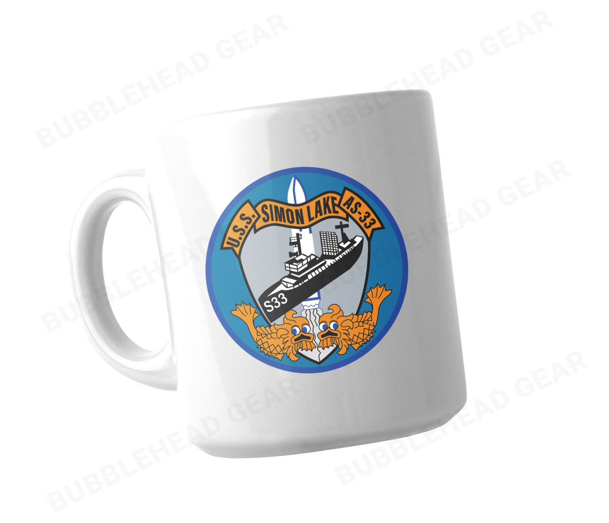 Personalized Submarine Tender Ceramic Coffee Mug, 11 oz