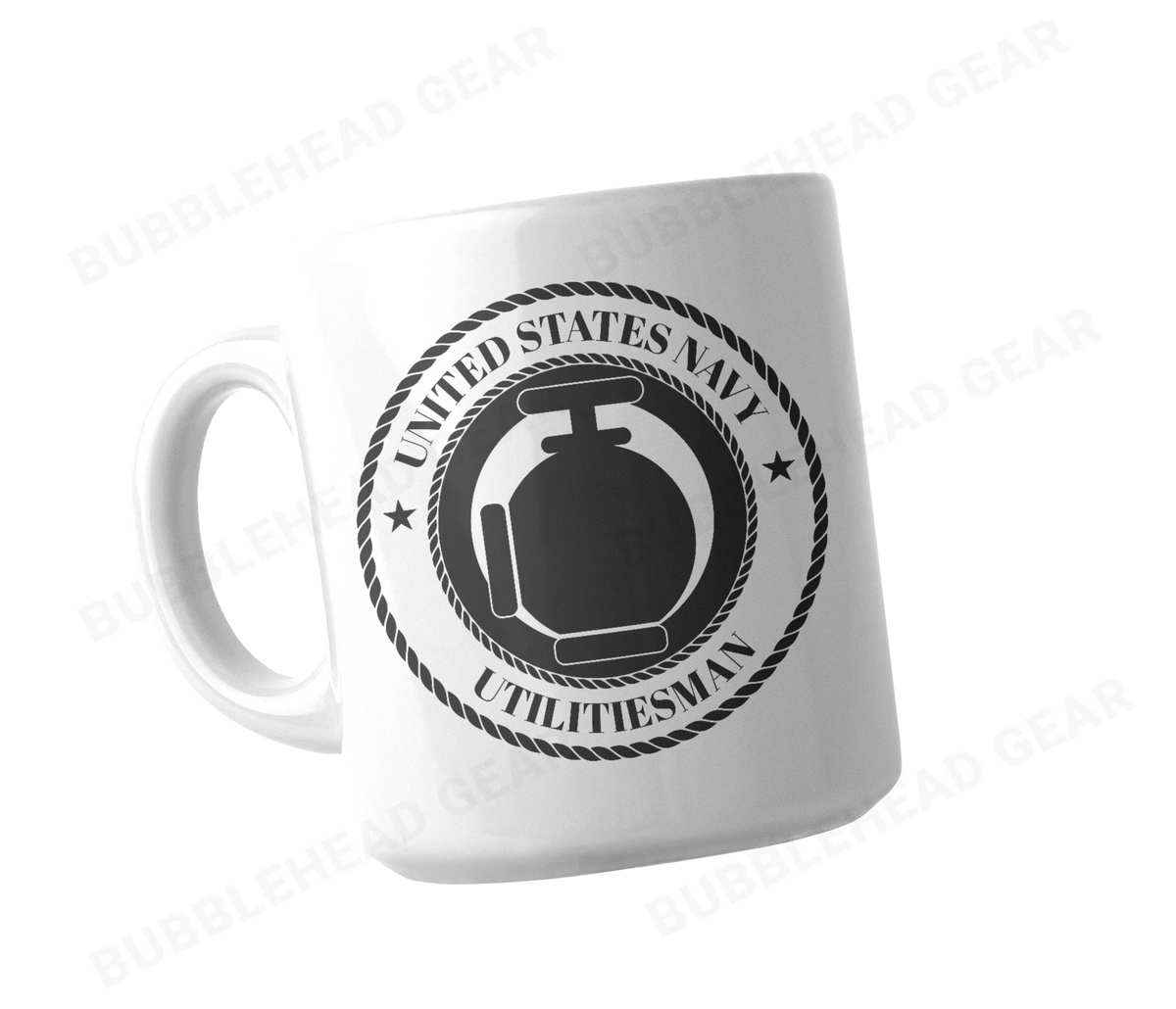 Navy Rating Logo Customizable Coffee Mug, 11 oz