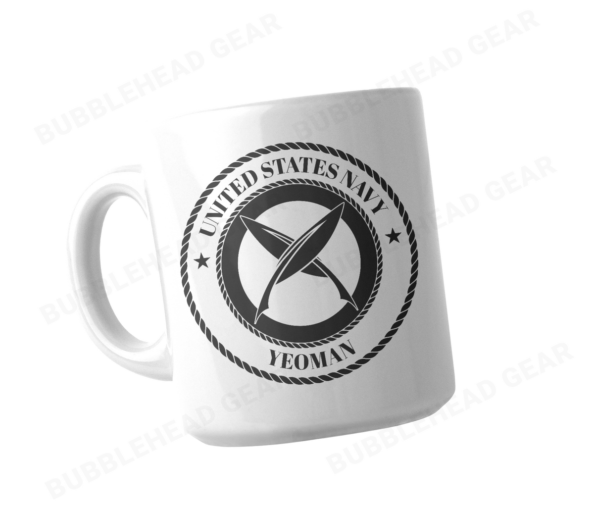 Navy Rating Logo Customizable Coffee Mug, 11 oz
